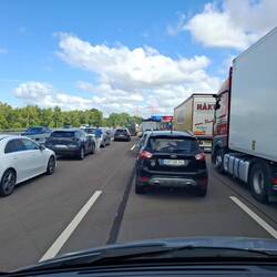Stop-and-Go vor Hamburg