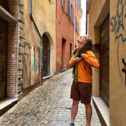 Heute soll's noch regnen. Eine kurze Husche kam als Vorbote. Wir sind gewappnet.