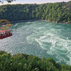 Gondola lower down from the falls