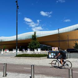 Very cool city library that Kevin told us about.