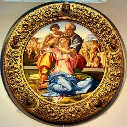 Sacra Famiglia con San Giovannino by Michelangelo