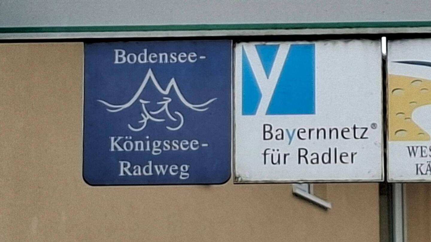 Da geht's lang - meist gut ausgeschildert