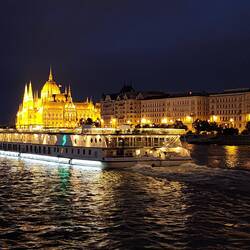 The Parliament building is now behind us