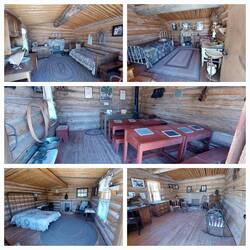 Innenräume der einzelnen Holzhütten - 1 Raum pro Hütte