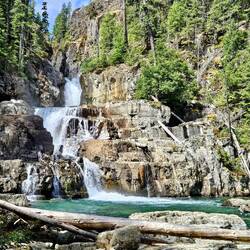 Myra Falls with better view of upper falls