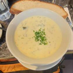 My seafood chowder.
