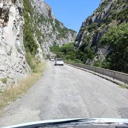 Hier mussten wir den Túnel umfahren 🤕