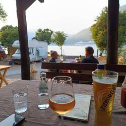 Das Restaurant des Camperplatzes