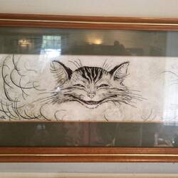 Vicky would have liked to see more Cheshire Cat themed art at the pub
