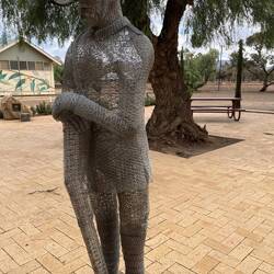 Quorn - statue made from chicken wire