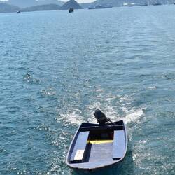 Our little boat used for exploring
