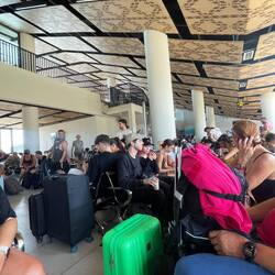 Very crowded waiting room