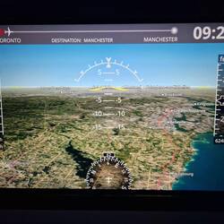 A cockpit view was possible on the TV screen