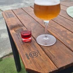 A celebratory drink...or two! Local liquor