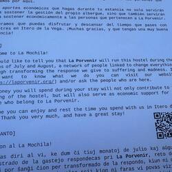 The waitress at our first stop of the day gave this to us.