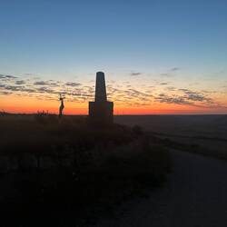 The view from the top of this morning's hill.