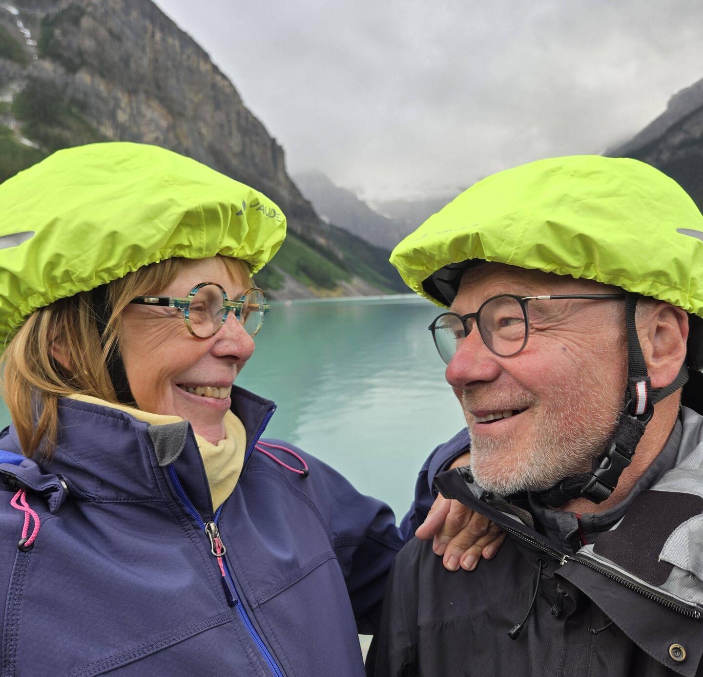Stippvisite am Lake Louise am 1. Abend