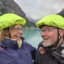 Stippvisite am Lake Louise am 1. Abend