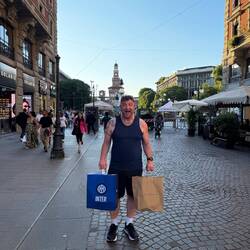 Ryan got to enjoy visiting Eataly and the Inter Milan store back to back.