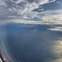 Over the Gulf of Siam.