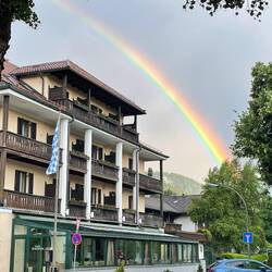 Regenbogen über Garmisch