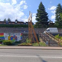 Die Treppe und ein alter Transit ☺️