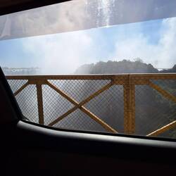 From the taxi instead of the iconic walk over!