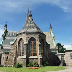 Kirche in Falkenberg (Neugotik sagt der Reiseführer)
