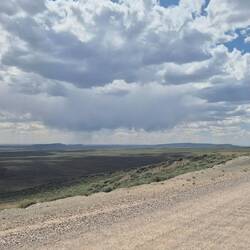 Unsere meterologischen Kenntnisse wurden ebenfalls besser: hier eine Regenwolke