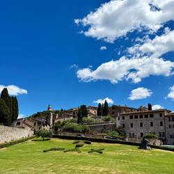 Assisi from Papal Basilica and Sacred Convent of Saint Francis in Assisi