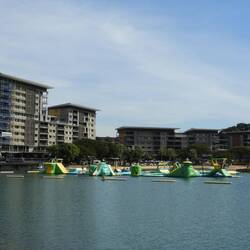 The waterfront precinct during the day