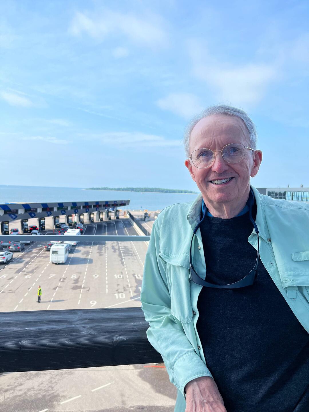 Waiting for the ferry to Tallinn, a little reluctant to leave Finland