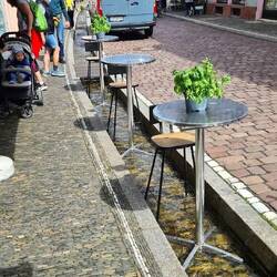 Im Sommer zum abkühlen.