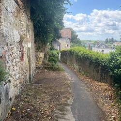 After climbing way up we went down, it was like secret passages
