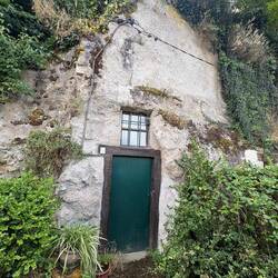 Homes that disappear into the rock face