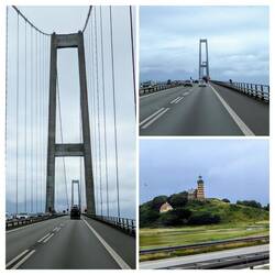 auf der Storebælt-Brücke