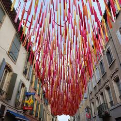 Die festlich geschmückte Fußgängerzone ☺️