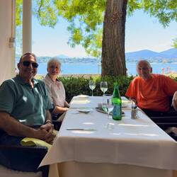 That's Mont-Blanc above my head — Geneva.