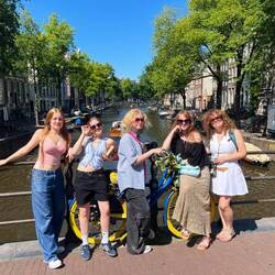 Gotta love a bike, a canal, and thin houses