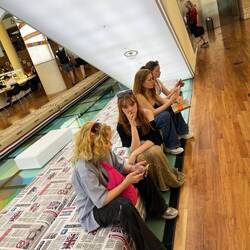 The library- sitting on british seats ofc