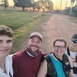 Travel buddys with guide Bruno