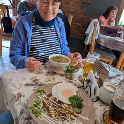 Böhmische Kulajda und Fischsuppe