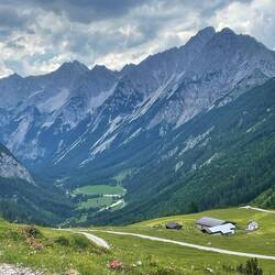 Blick vom Karwendelhaus
