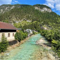 Die Isar in Scharnitz