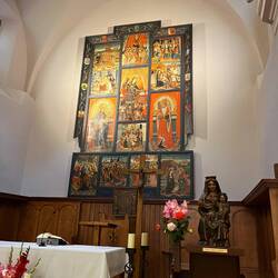 Inside the Iglesia de San Miguel de Vella (St Michael's)