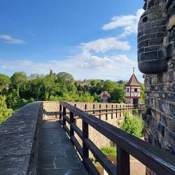 Blick an die Stadtmauer Bad Wimpfen