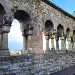Reste der Außenmauer des Palas in Bad Wimpfen