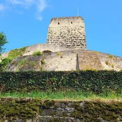 Blick zurück auf den Roten Turm in Bad Wimpfen