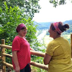 Blick von der Teufelskanzel auf den Neckar