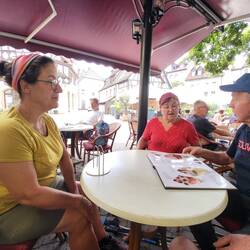 Im Eiscafe Müller in Eberbach